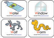 consonant-w-mini-flashcards